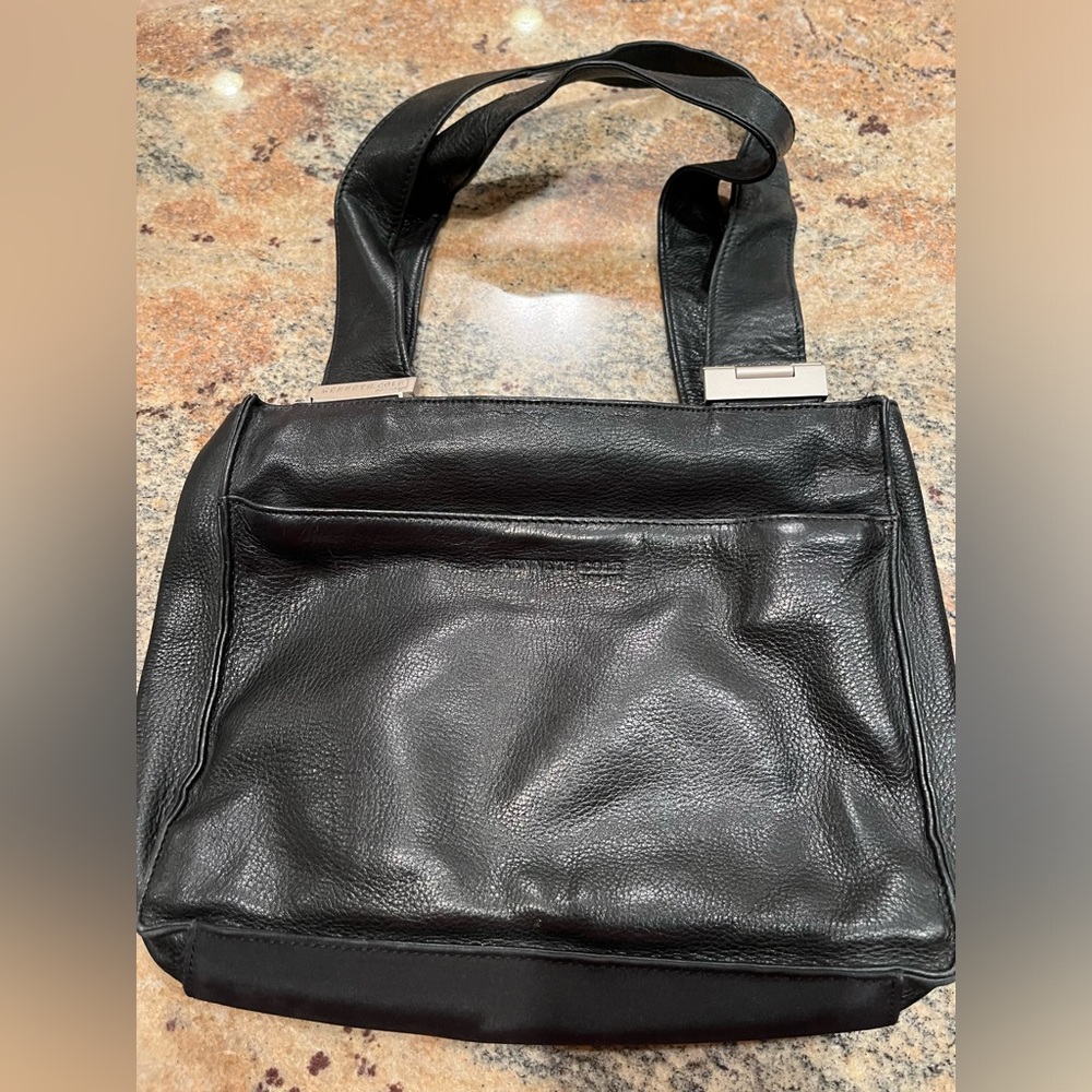 Kenneth Cole New York black leather handbag